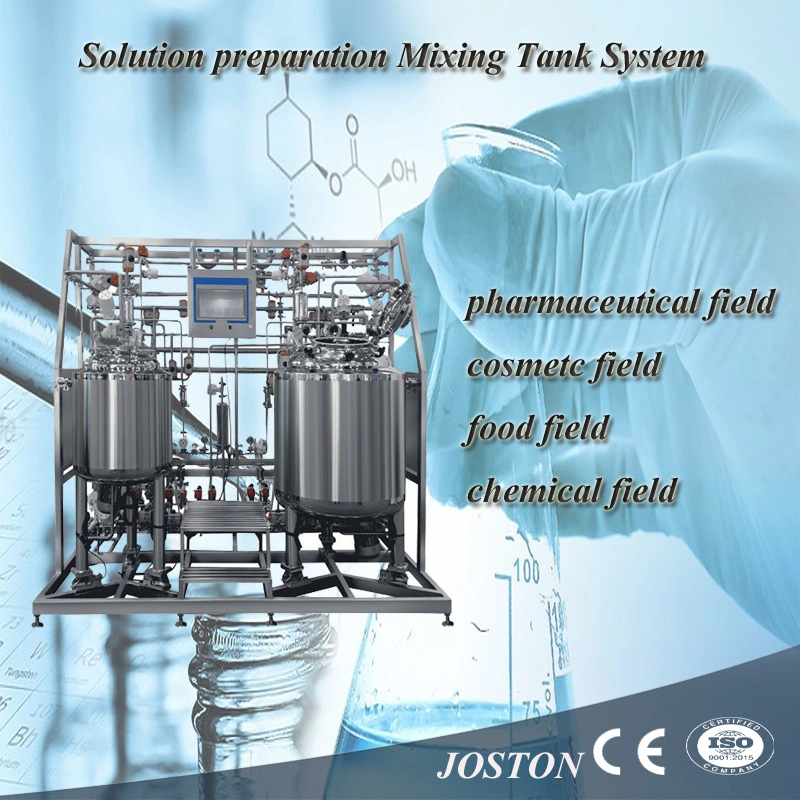 Joston Food Grade 1000 Liter Agitator Mixing Tank System with Bottom Homogenizer